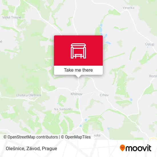 Карта Olešnice, Závod