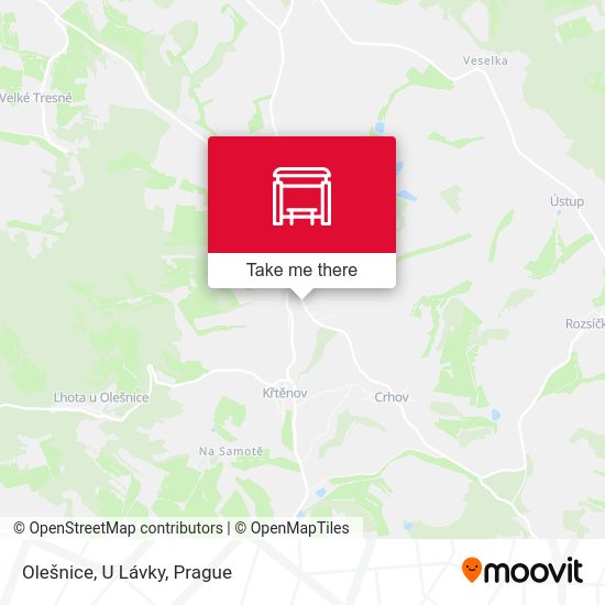 Карта Olešnice, U Lávky