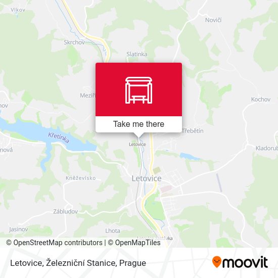 Letovice, Železniční Stanice map