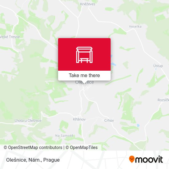 Olešnice, Nám. map