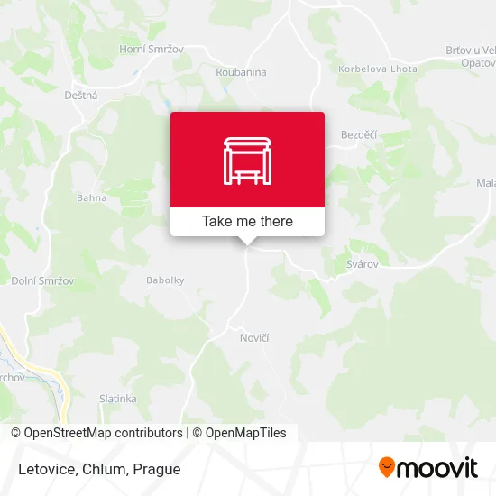 Карта Letovice, Chlum