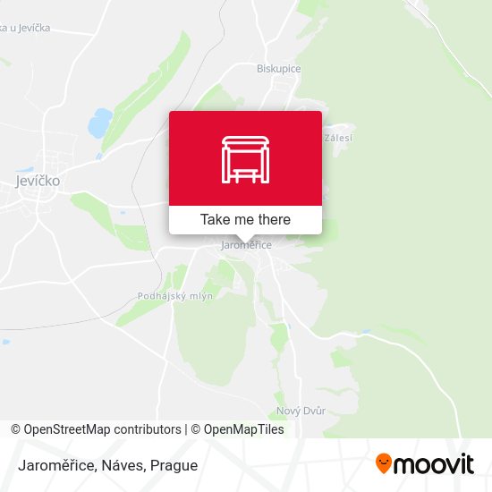 Jaroměřice, Náves map