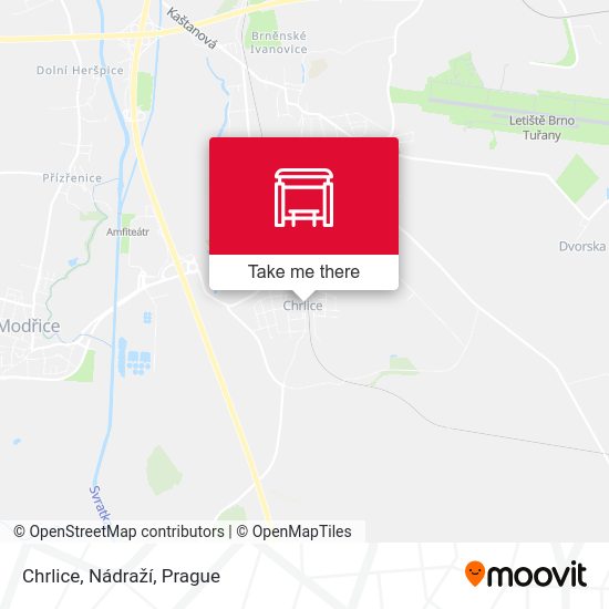 Chrlice, Nádraží map