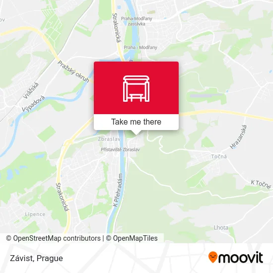 Карта Závist