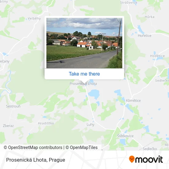 Карта Prosenická Lhota