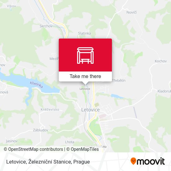 Letovice, Železniční Stanice map