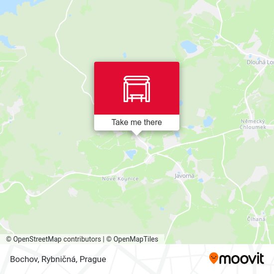 Карта Bochov, Rybničná