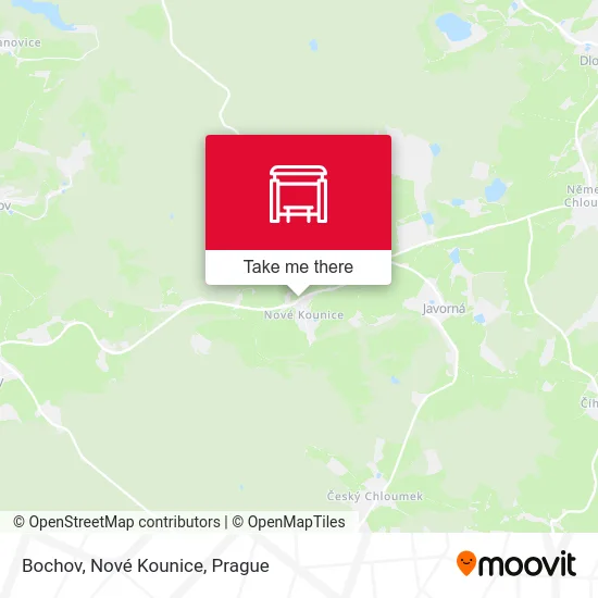 Карта Bochov, Nové Kounice