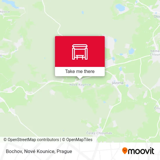 Карта Bochov, Nové Kounice