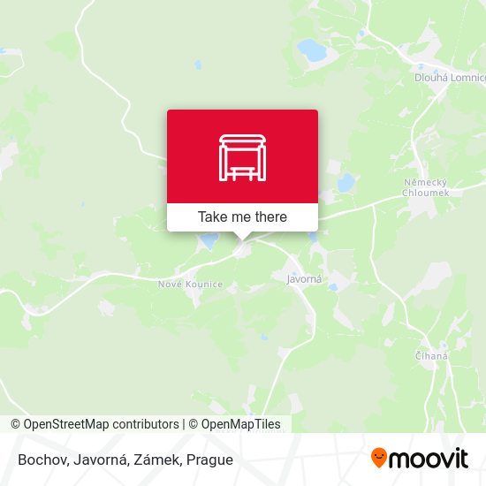 Bochov, Javorná, Zámek map