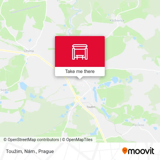 Карта Toužim, Nám.
