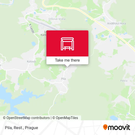 Карта Pila, Rest.