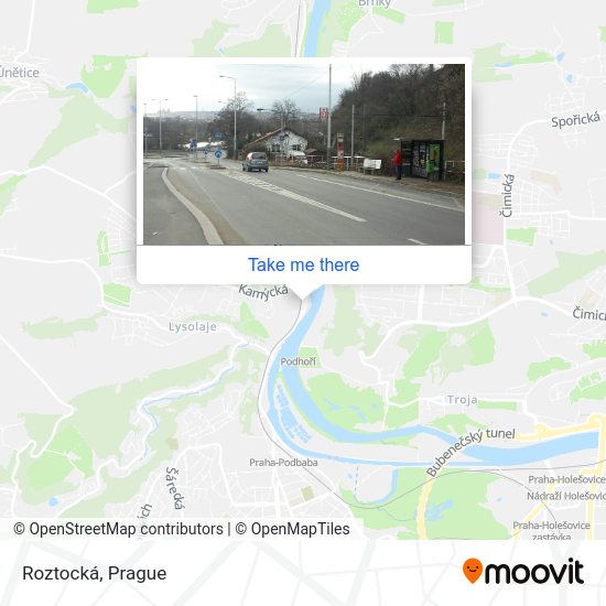 Карта Roztocká