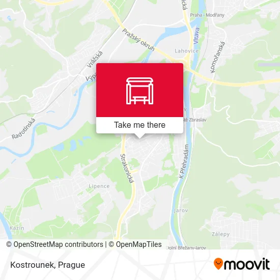 Карта Kostrounek