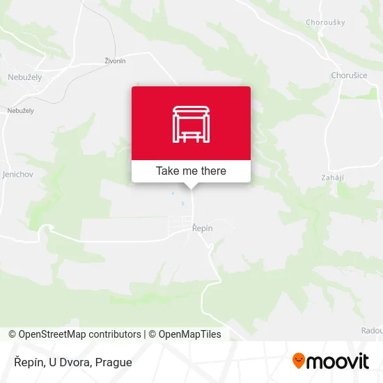 Řepín, U Dvora map