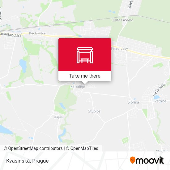 Карта Kvasinská
