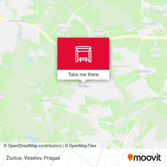 Карта Žlutice, Veselov