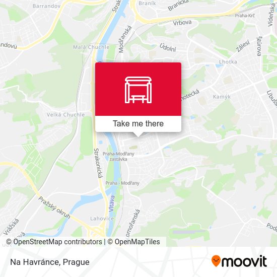 Карта Na Havránce