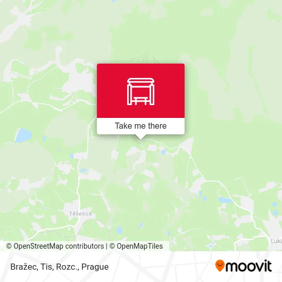 Карта Bražec, Tis, Rozc.
