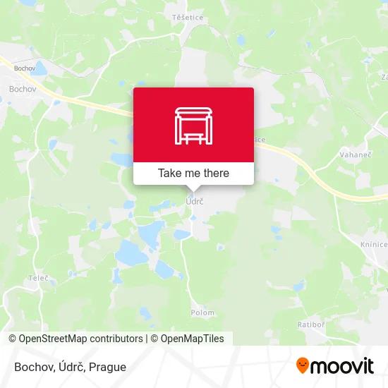 Карта Bochov, Údrč