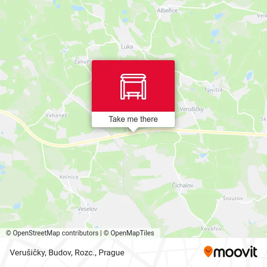 Карта Verušičky, Budov, Rozc.