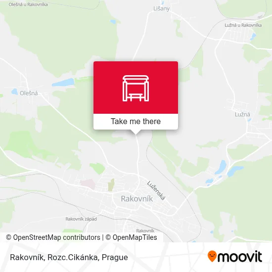 Rakovník, Rozc.Cikánka map