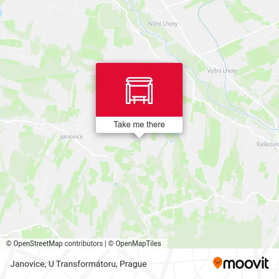 Карта Janovice, U Transformátoru