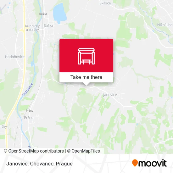 Карта Janovice, Chovanec