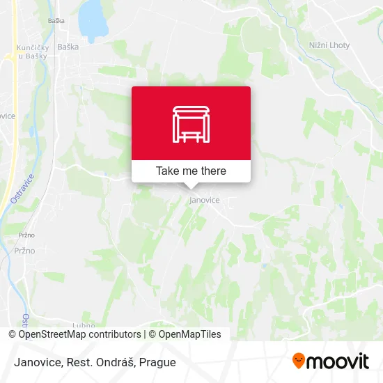 Карта Janovice, Rest. Ondráš
