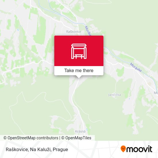 Карта Raškovice, Na Kaluži