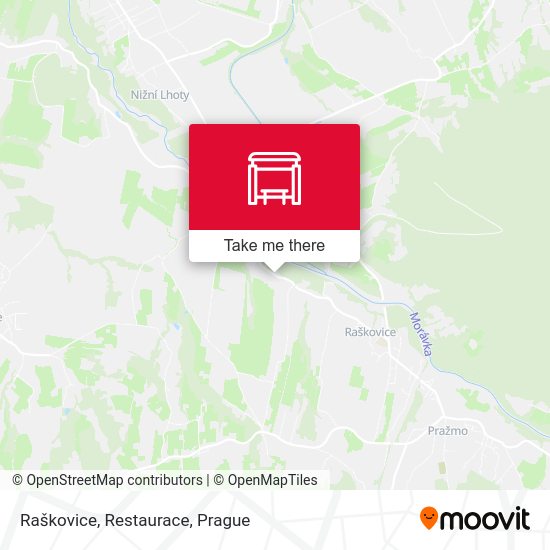 Карта Raškovice, Restaurace