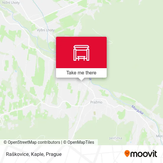 Карта Raškovice, Kaple
