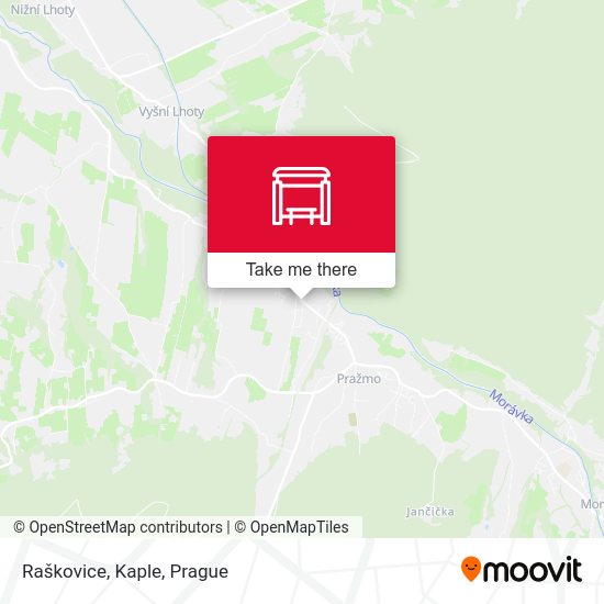 Карта Raškovice, Kaple