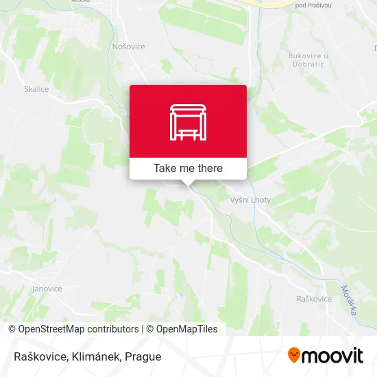 Карта Raškovice, Klimánek