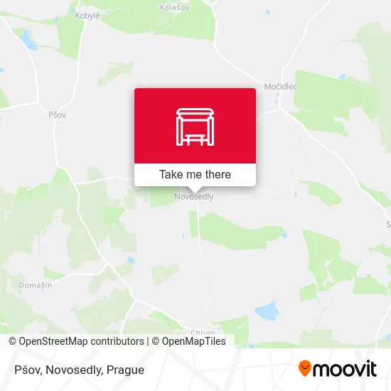 Карта Pšov, Novosedly