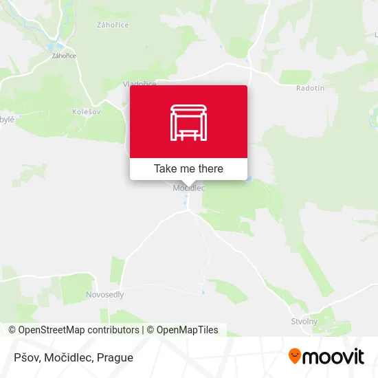 Карта Pšov, Močidlec
