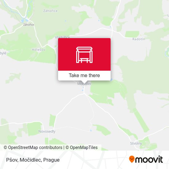 Карта Pšov, Močidlec