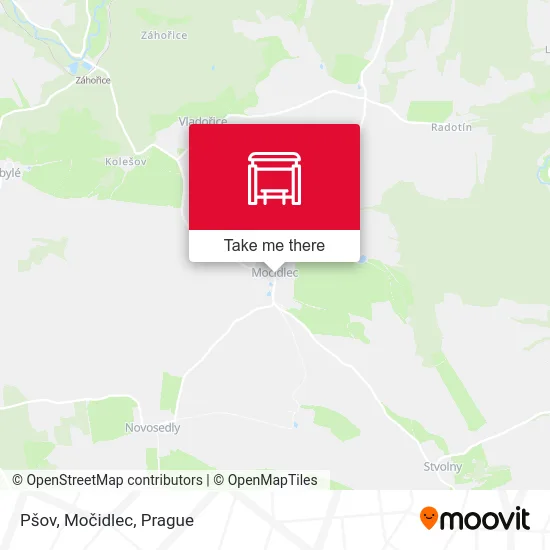 Pšov, Močidlec map