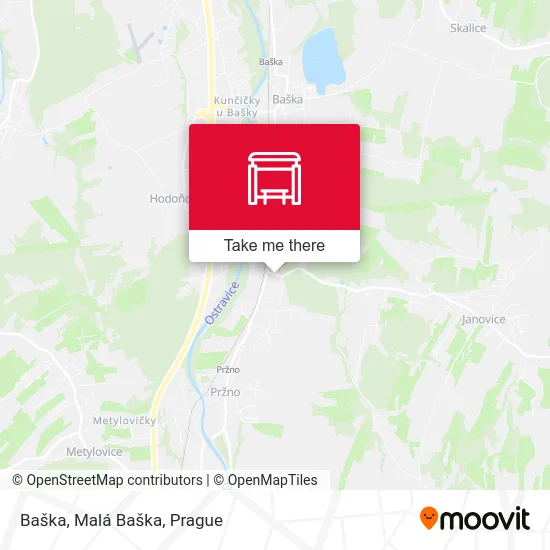 Карта Baška, Malá Baška