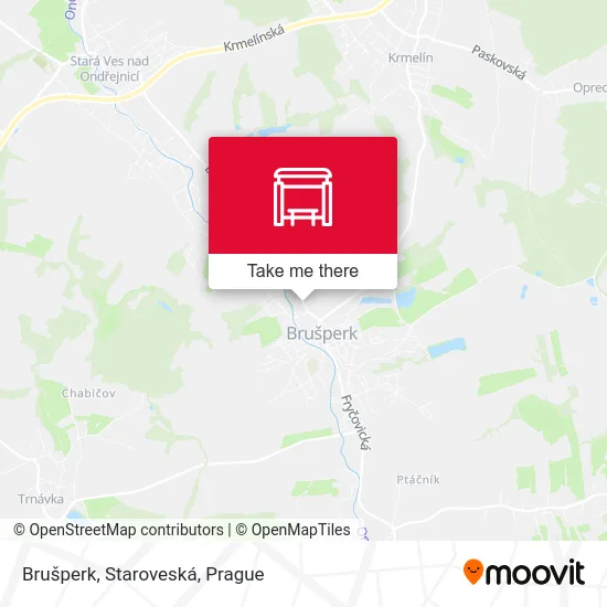 Карта Brušperk, Staroveská