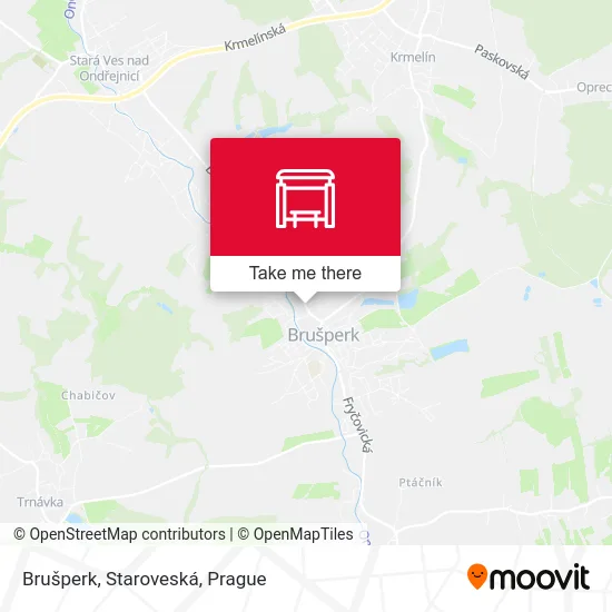 Карта Brušperk, Staroveská