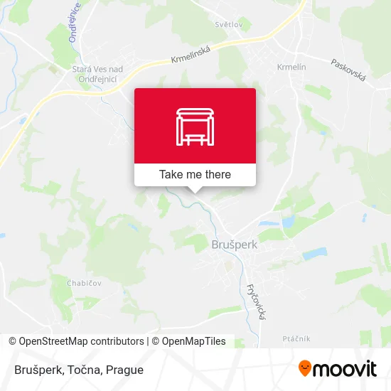 Карта Brušperk, Točna