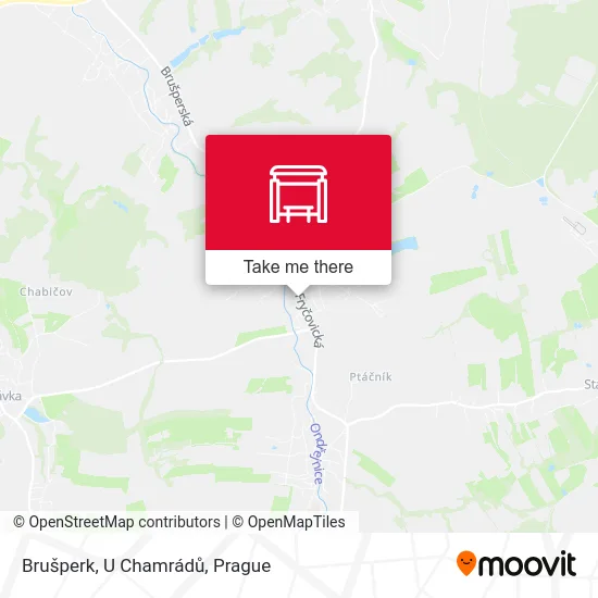 Карта Brušperk, U Chamrádů