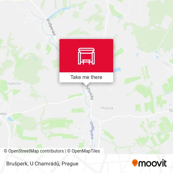 Карта Brušperk, U Chamrádů