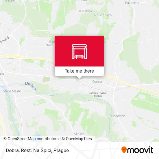 Карта Dobrá, Rest. Na Špici