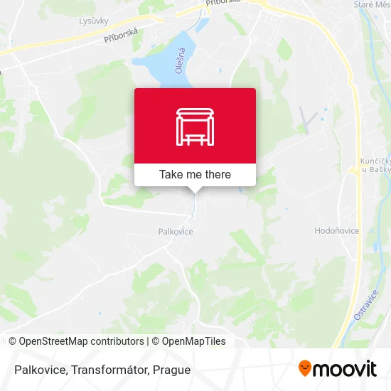 Карта Palkovice, Transformátor