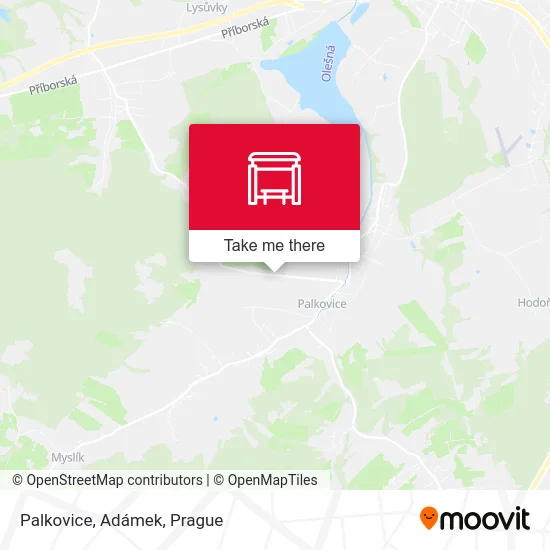 Карта Palkovice, Adámek