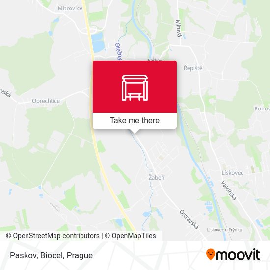 Карта Paskov, Biocel