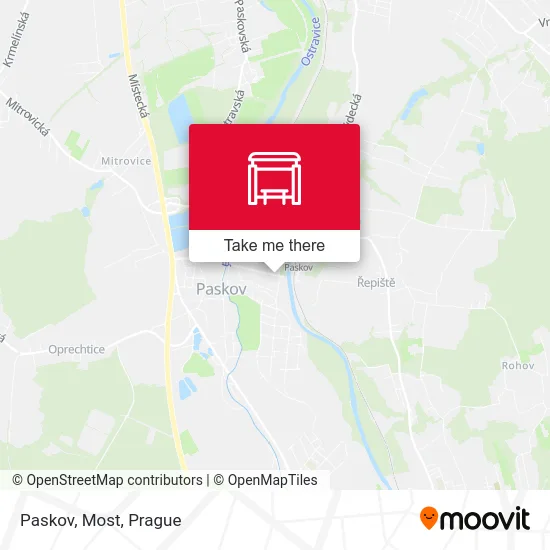 Карта Paskov, Most