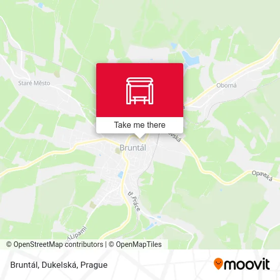 Карта Bruntál, Dukelská